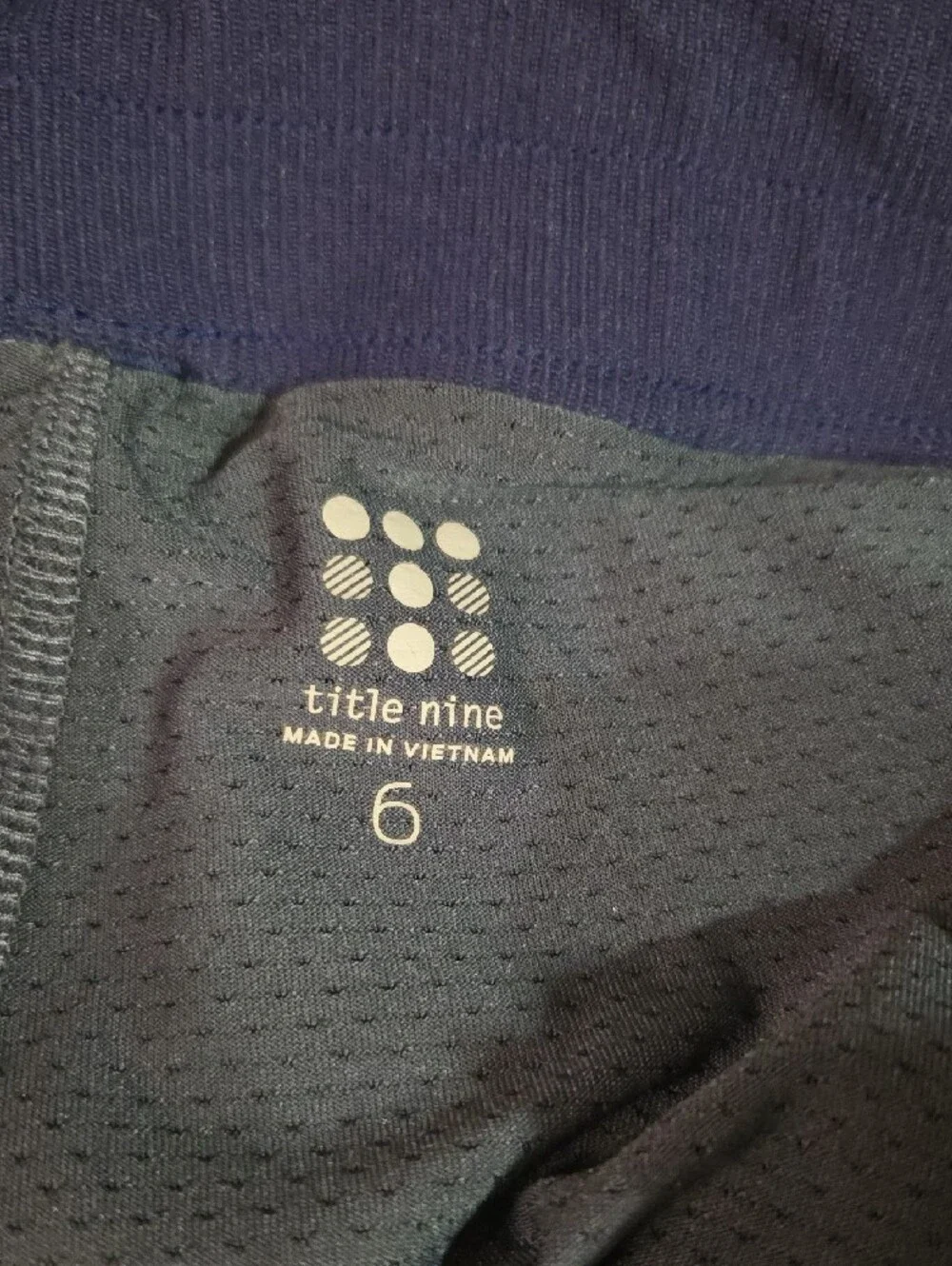 Title Nine Navy/Black Athletic Skort